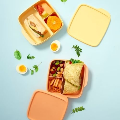 Tupperware kutija za užinu sa pregradom (550ml-1L)
