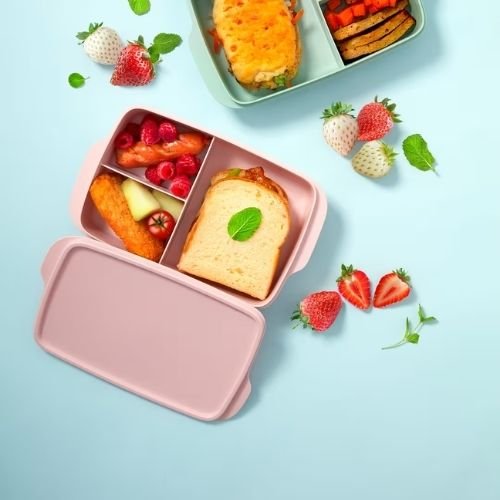 Tupperware kutija za užinu sa pregradom (550ml-1L)