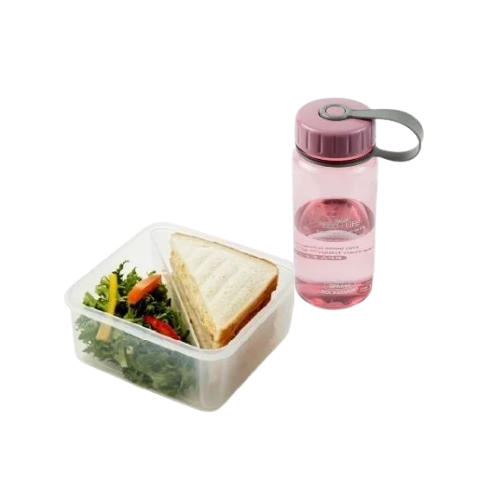 LocknLock set za poneti 2: Posuda za užinu sa pregradom 1.2 L i flaša 400 ml