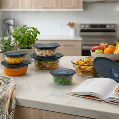 Tupperware okrugle Voila™ staklene posude (260ml-900ml)